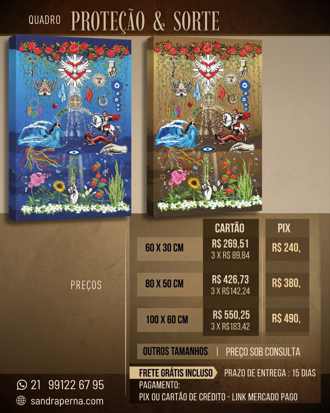 QUADRO PROTEÇÃO E SORTE