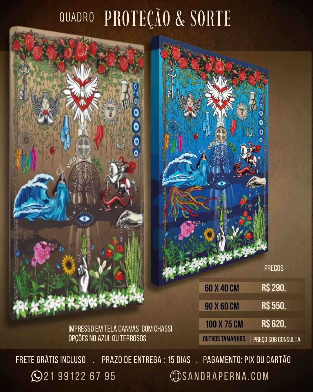 QUADRO PROTEÇÃO E SORTE
